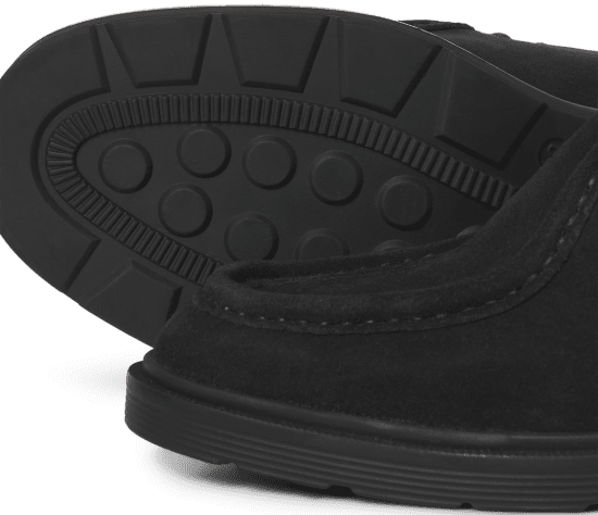 Jack & Jones Austin Suede Moc Black - Scarpe da uomo 40-52 - 