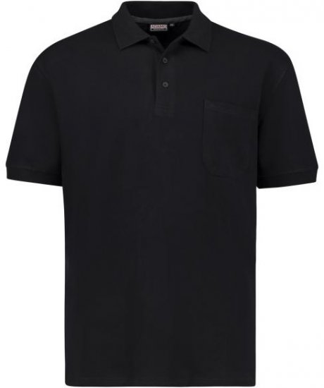Adamo 139311 Poloshirt RF Black - Polo - Polo Uomo Taglie Forti