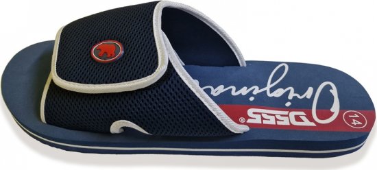 D555 DRAKE Slippers With Velcro Fastening Navy - Scarpe da uomo 40-52 - 