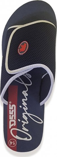 D555 DRAKE Slippers With Velcro Fastening Navy - Scarpe da uomo 40-52 - 