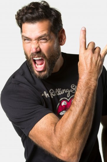 JP1880 Rolling Stones Graphic Band Comfort Fit T-Shirt Black - Magliette - Magliette Uomo Taglie Forti