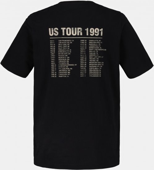 JP1880 Guns N’ Roses Skull Comfort Fit Band T-Shirt Black - Magliette - Magliette Uomo Taglie Forti