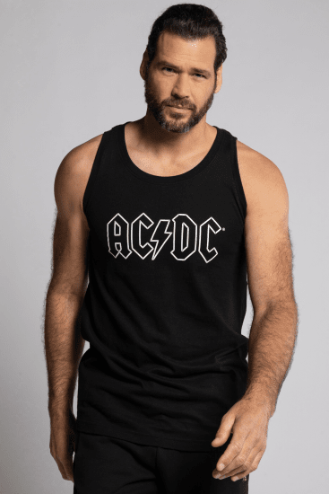 JP1880 AC/DC Graphic Comfort Fit Band Tank Top Black - Magliette - Magliette Uomo Taglie Forti