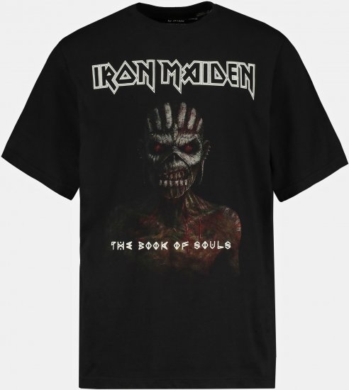JP1880 Iron Maiden Graphic Band T-Shirt Black - Magliette - Magliette Uomo Taglie Forti
