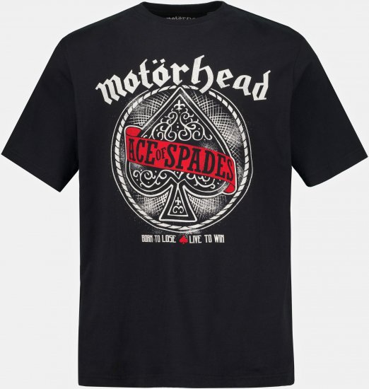 JP1880 Motörhead ACE Graphic Comfort Fit Band T-Shirt Black - Magliette - Magliette Uomo Taglie Forti
