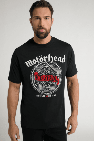 JP1880 Motörhead ACE Graphic Comfort Fit Band T-Shirt Black - Magliette - Magliette Uomo Taglie Forti