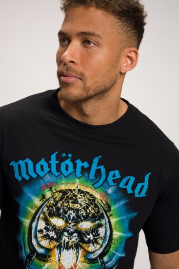 JP1880 Motörhead OVERKILL Theme Graphic Comfort Fit Band T-Shirt Black - Magliette - Magliette Uomo Taglie Forti