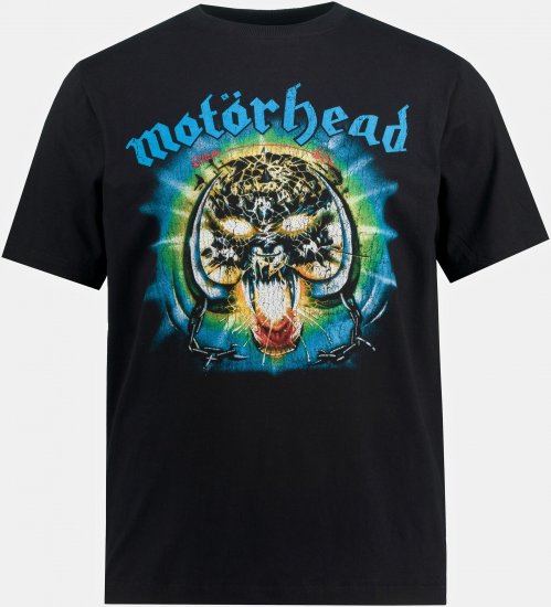 JP1880 Motörhead OVERKILL Theme Graphic Comfort Fit Band T-Shirt Black - Magliette - Magliette Uomo Taglie Forti