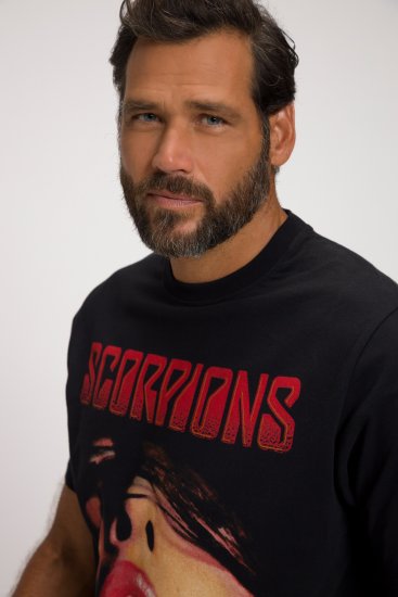 JP1880 Scorpions Graphic Comfort Fit Band T-Shirt Black - Magliette - Magliette Uomo Taglie Forti