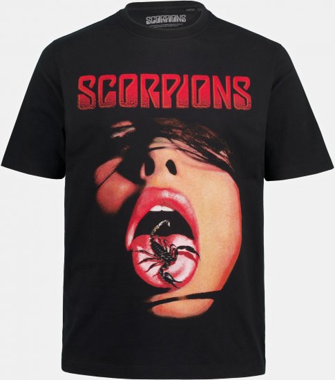 JP1880 Scorpions Graphic Comfort Fit Band T-Shirt Black - Magliette - Magliette Uomo Taglie Forti