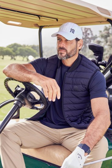 JP1880 Guilted College Collar Golf Vest Dark Navy - Abbigliamento sportivo & Outdoor - Abbigliamento Sportivo Uomo Taglie Forti