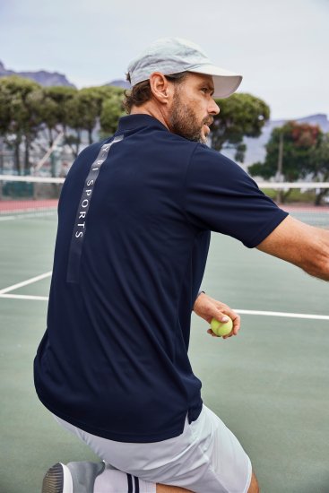 JP1880 FLEXNAMIC® QuickDry Tennis Polo Dark Navy - Abbigliamento sportivo & Outdoor - Abbigliamento Sportivo Uomo Taglie Forti