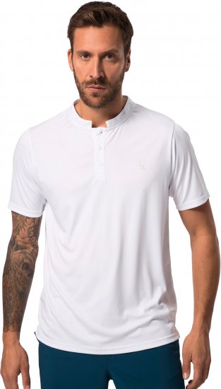 JP1880 Henley QuickDry Tennis T-Shirt Snow White - Abbigliamento sportivo & Outdoor - Abbigliamento Sportivo Uomo Taglie Forti