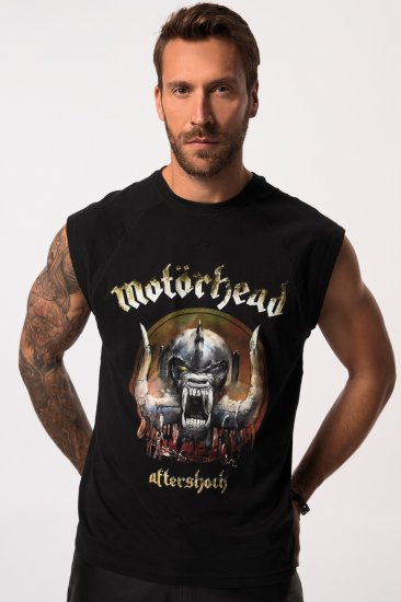 JP1880 Ozzy Motörhead Graphic Band T-Shirt Black - Magliette - Magliette Uomo Taglie Forti