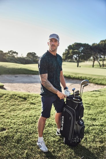 JP1880 Jay-Pi QuickDry AOP Golf Polo Shirt Navy Blue - Polo - Polo Uomo Taglie Forti