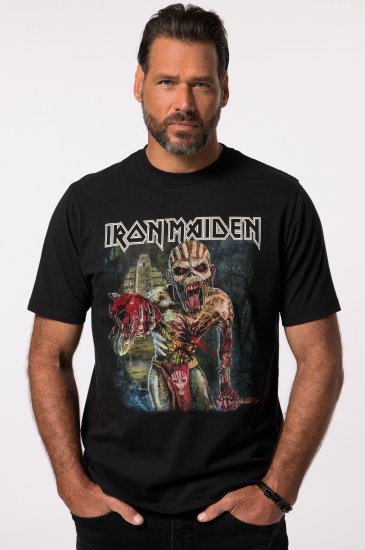 JP1880 Iron Maiden Eddie Attack Band T-Shirt Black - Magliette - Magliette Uomo Taglie Forti