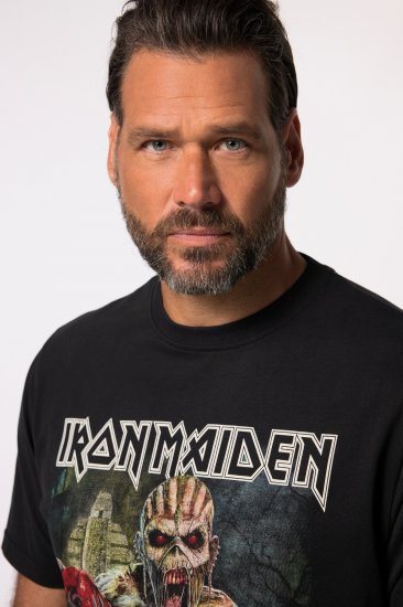 JP1880 Iron Maiden Eddie Attack Band T-Shirt Black - Magliette - Magliette Uomo Taglie Forti