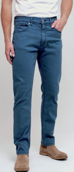 Kam Jeans Bens Embossed Reg Fit Jeans Smokey Blue - Jeans & pantaloni - Jeans & Pantaloni Uomo Taglie Forti