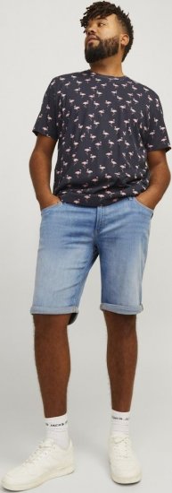 Jack & Jones Rick Original Shorts Blue Denim - Shorts - Pantaloncini Uomo Taglie Forti