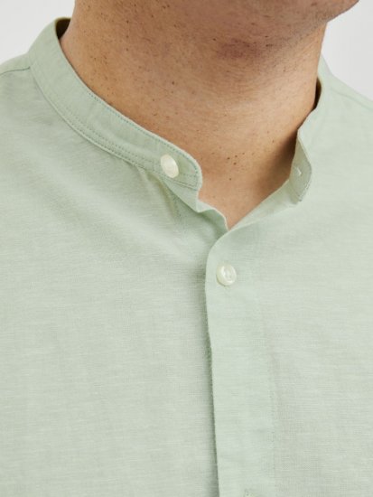 Jack & Jones Breeze Poplin Long Sleeve Shirt Iceberg Green - Camicie - Camicie Taglie Forti Uomo