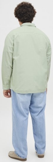 Jack & Jones Breeze Linen Blend Long Sleeve Shirt Iceberg Green - Camicie - Camicie Taglie Forti Uomo