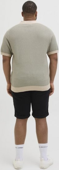 Jack & Jones Ceaston Knit Short Sleeve Sweater Vetiver - Felpe & felpe con cappuccio - Felpe & Felpe con Cappuccio Uomo Taglie Forti