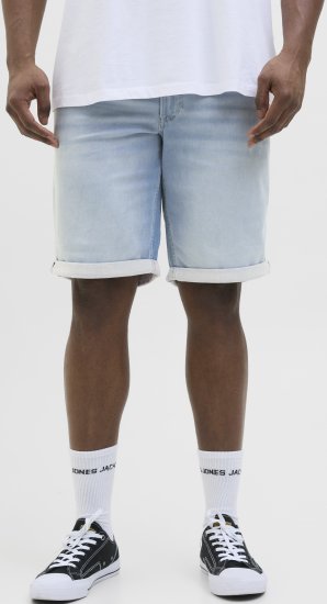 Jack & Jones Rick Icon I.K. Shorts Blue Denim - Shorts - Pantaloncini Uomo Taglie Forti