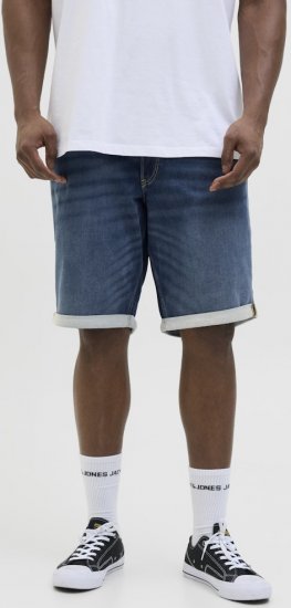 Jack & Jones Rick Con I.K. SHORTS GE 132 SN Blue Denim - Shorts - Pantaloncini Uomo Taglie Forti