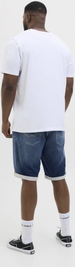 Jack & Jones Rick Con I.K. SHORTS GE 132 SN Blue Denim - Shorts - Pantaloncini Uomo Taglie Forti