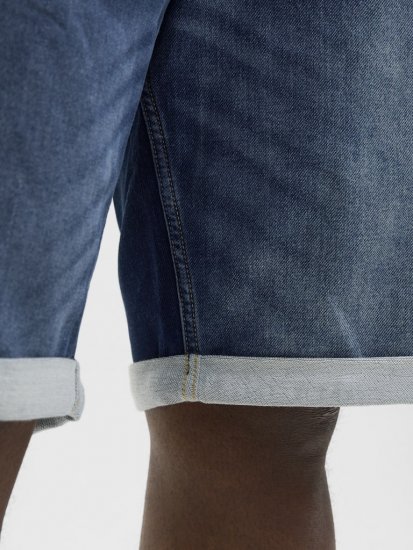 Jack & Jones Rick Con I.K. SHORTS GE 132 SN Blue Denim - Shorts - Pantaloncini Uomo Taglie Forti