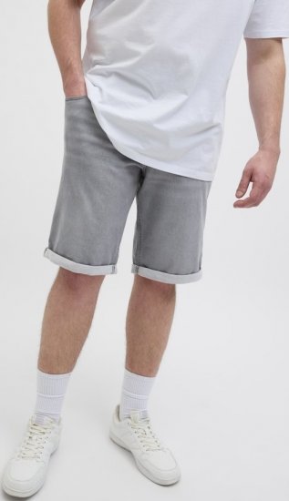 Jack & Jones Rick Icon I.K. GE 063 Shorts Grey Denim - Shorts - Pantaloncini Uomo Taglie Forti