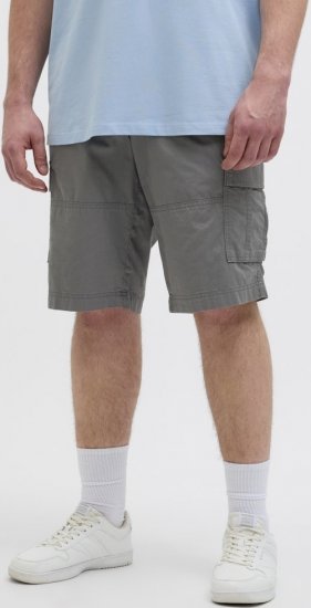 Jack & Jones Cole Mateo Cargo Shorts Castlerock - Shorts - Pantaloncini Uomo Taglie Forti