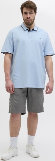 Jack & Jones Cole Mateo Cargo Shorts Castlerock - Shorts - Pantaloncini Uomo Taglie Forti