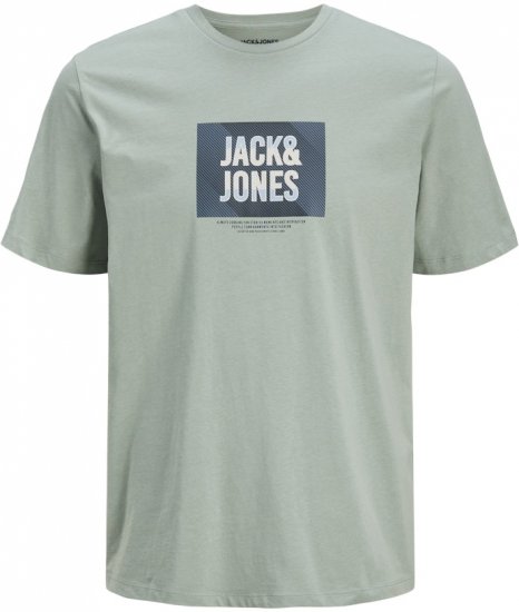 Jack & Jones Hudson Crew Neck T-Shirt Iceberg Green - Magliette - Magliette Uomo Taglie Forti