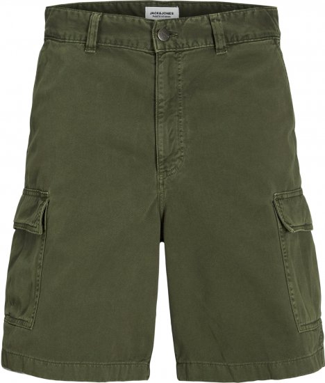 Jack & Jones Karl Avery Cargo Shorts Green - Shorts - Pantaloncini Uomo Taglie Forti