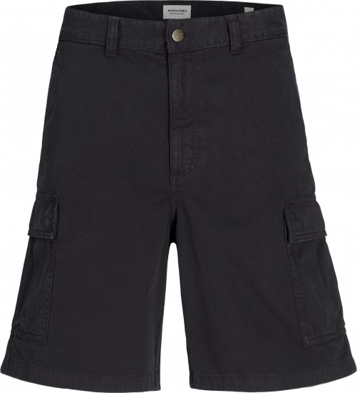Jack & Jones Karl Avery Cargo Shorts Black - Shorts - Pantaloncini Uomo Taglie Forti