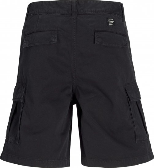 Jack & Jones Karl Avery Cargo Shorts Black - Shorts - Pantaloncini Uomo Taglie Forti