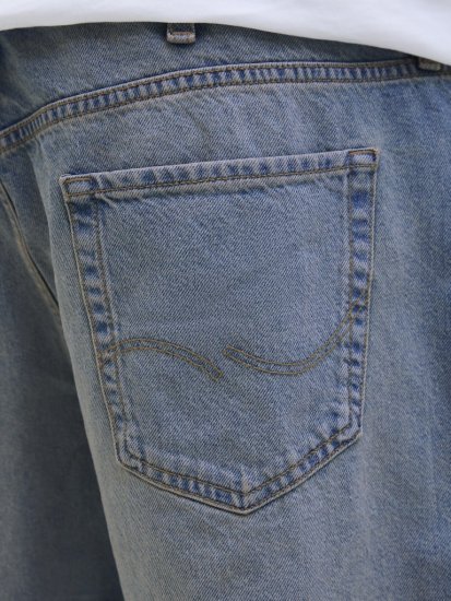 Jack & Jones Alex Original SQ171 Shorts Blue Denim - Shorts - Pantaloncini Uomo Taglie Forti