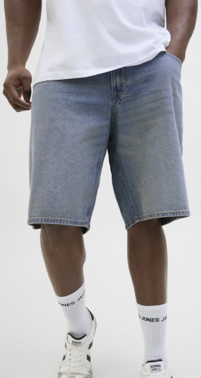 Jack & Jones Alex Original SQ171 Shorts Blue Denim - Shorts - Pantaloncini Uomo Taglie Forti