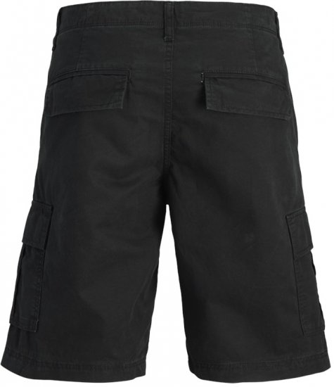 Jack & Jones Cole Mateo Cargo Shorts Black - Shorts - Pantaloncini Uomo Taglie Forti
