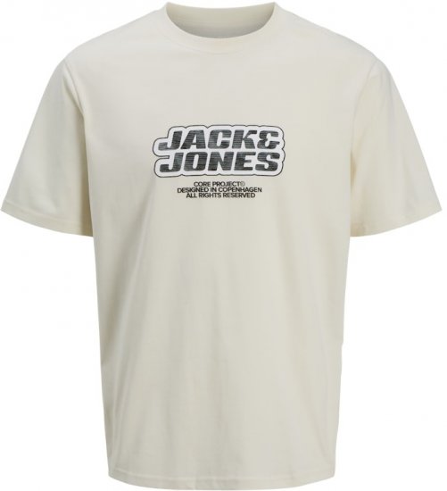 Jack & Jones Lido Core Front Print T-Shirt Yellow - Magliette - Magliette Uomo Taglie Forti