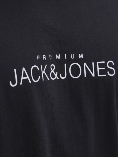 Jack & Jones Lavance Crew Neck T-Shirt Black Beauty - Magliette - Magliette Uomo Taglie Forti