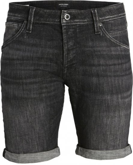 Jack & Jones RICK FOX SHORTS GE 245 Shorts Black Denim - Shorts - Pantaloncini Uomo Taglie Forti