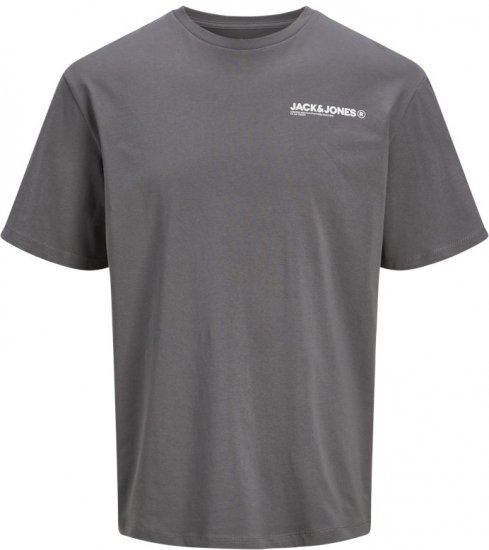 Jack & Jones Hawaii Crew Neck T-Shirt Grey - Magliette - Magliette Uomo Taglie Forti