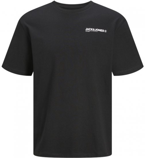 Jack & Jones Hawaii Crew Neck T-Shirt Black - Magliette - Magliette Uomo Taglie Forti