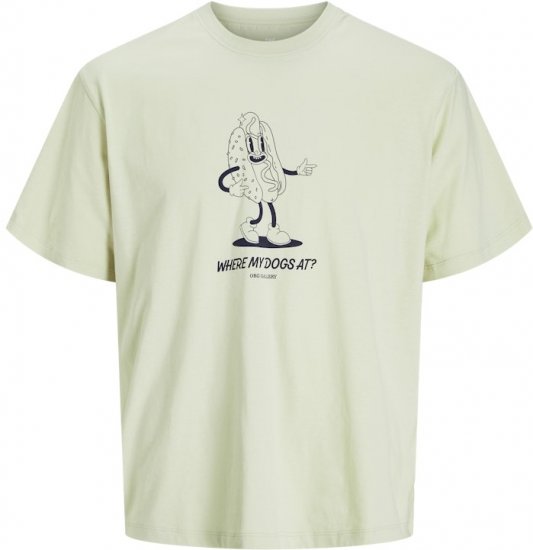 Jack & Jones Unexpect Crew Neck T-Shirt Green - Magliette - Magliette Uomo Taglie Forti