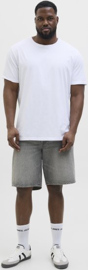 Jack & Jones Tony Original Denim Shorts Grey - Shorts - Pantaloncini Uomo Taglie Forti