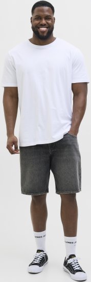 Jack & Jones Tony Original Denim Shorts Black - Shorts - Pantaloncini Uomo Taglie Forti