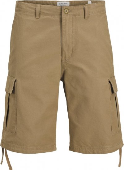 Jack & Jones Cole Barkley Cargo Shorts Brown - Shorts - Pantaloncini Uomo Taglie Forti