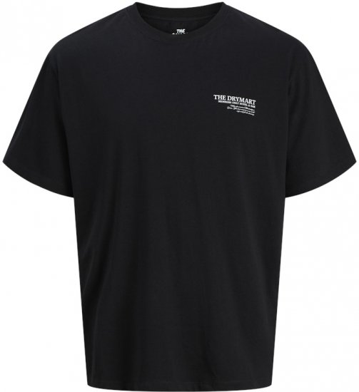 Jack & Jones Marina Crew Neck T-Shirt Black - Magliette - Magliette Uomo Taglie Forti